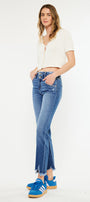 Walnut High Rise Slim Straight Leg Jeans - Official Kancan USA
