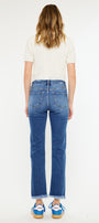 Walnut High Rise Slim Straight Leg Jeans - Official Kancan USA