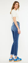 Walnut High Rise Slim Straight Leg Jeans - Official Kancan USA