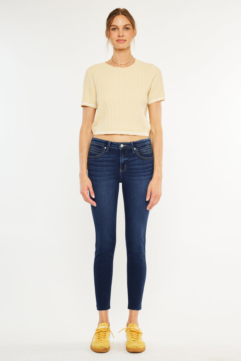 Cypress Mid Rise Ankle Skinny Jeans - Official Kancan USA