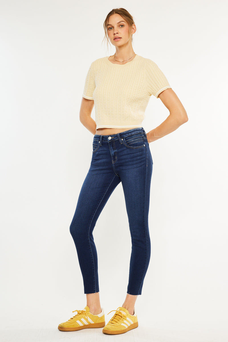 Cypress Mid Rise Ankle Skinny Jeans - Official Kancan USA