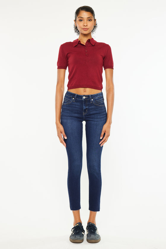 Cypress Mid Rise Ankle Skinny Jeans - Official Kancan USA
