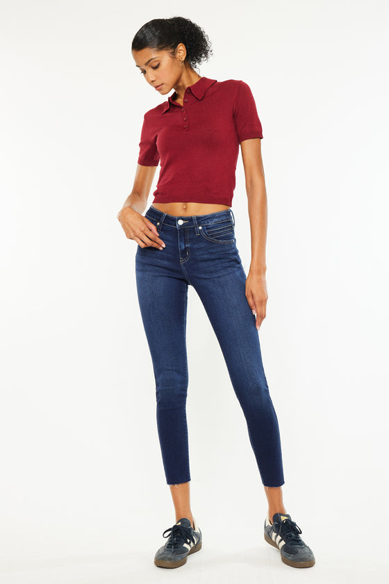 Cypress Mid Rise Ankle Skinny Jeans - Official Kancan USA