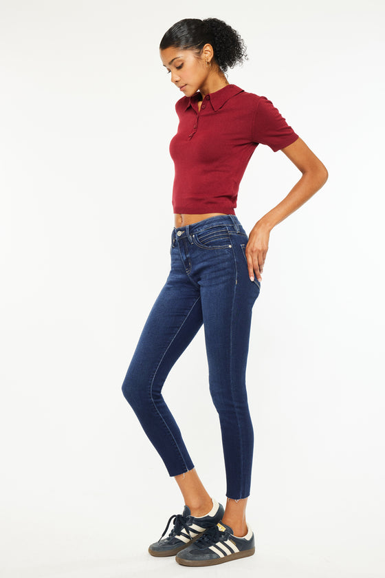Cypress Mid Rise Ankle Skinny Jeans - Official Kancan USA