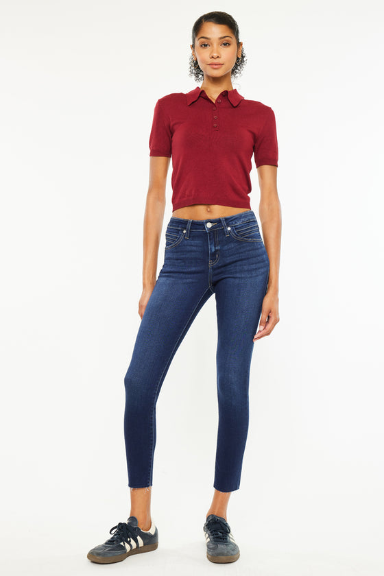 Cypress Mid Rise Ankle Skinny Jeans - Official Kancan USA