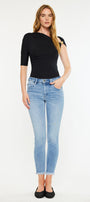 Silvanna Mid Rise Ankle Skinny Jeans - Official Kancan USA
