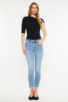  Silvanna Mid Rise Ankle Skinny Jeans
