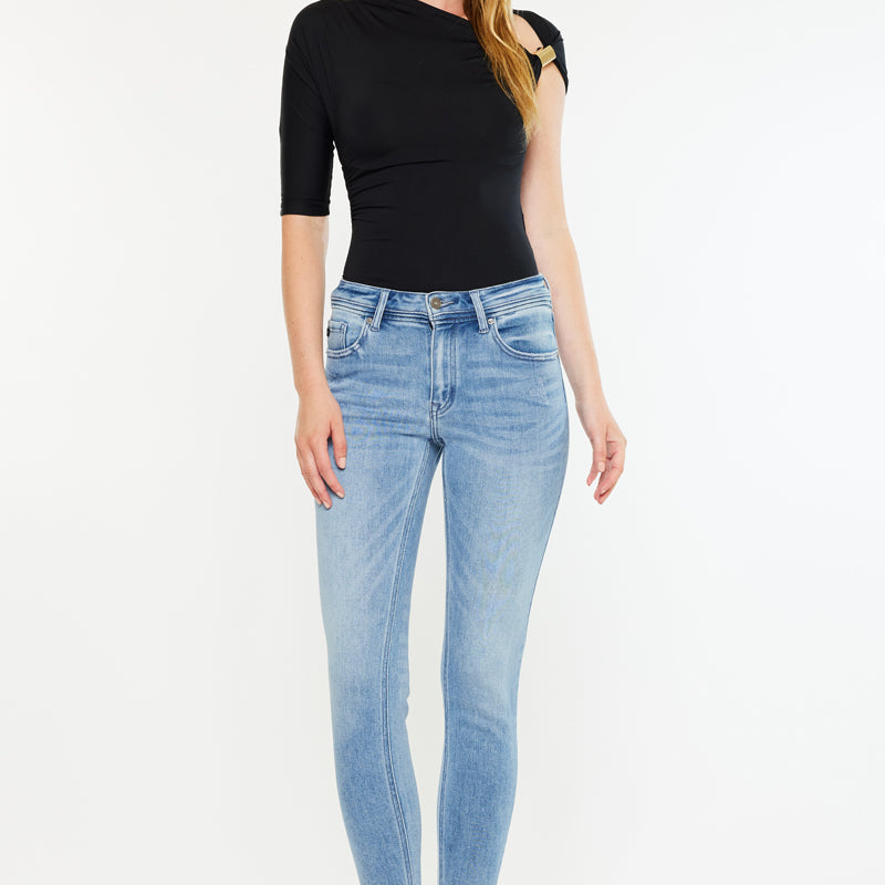 Silvanna Mid Rise Ankle Skinny Jeans - Official Kancan USA