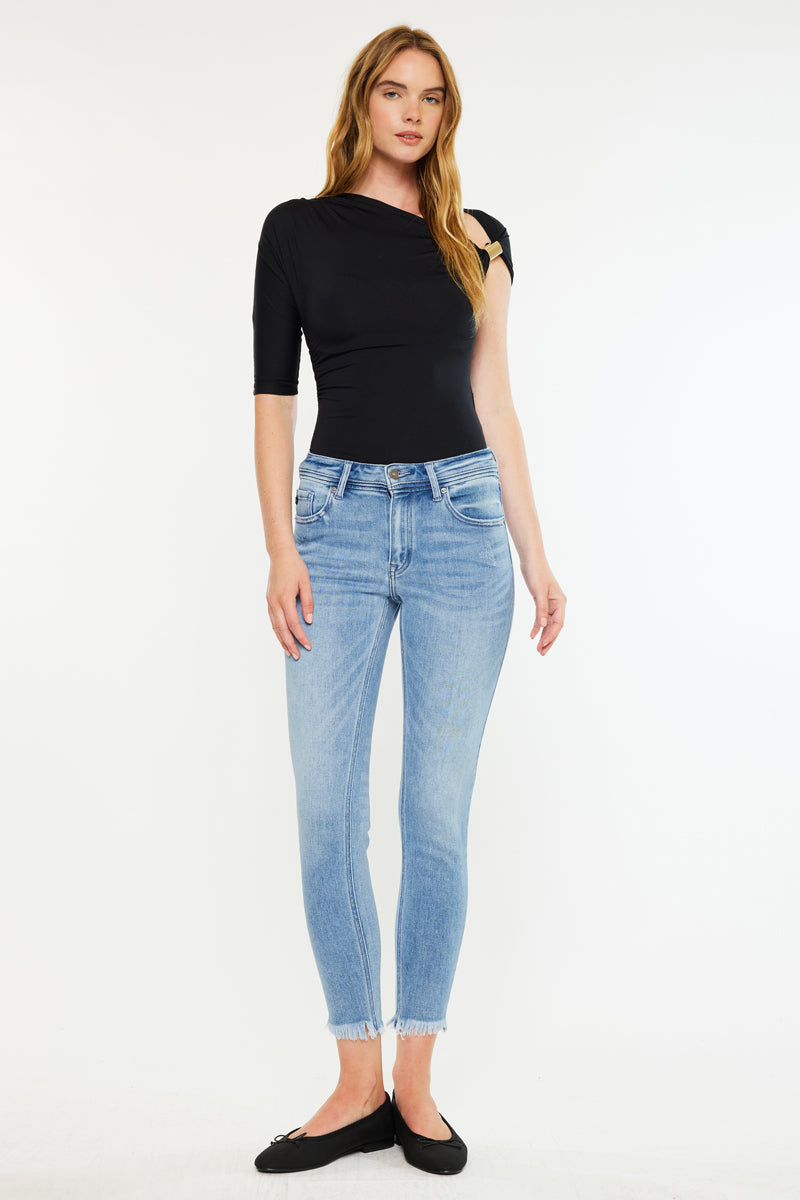 Silvanna Mid Rise Ankle Skinny Jeans - Official Kancan USA