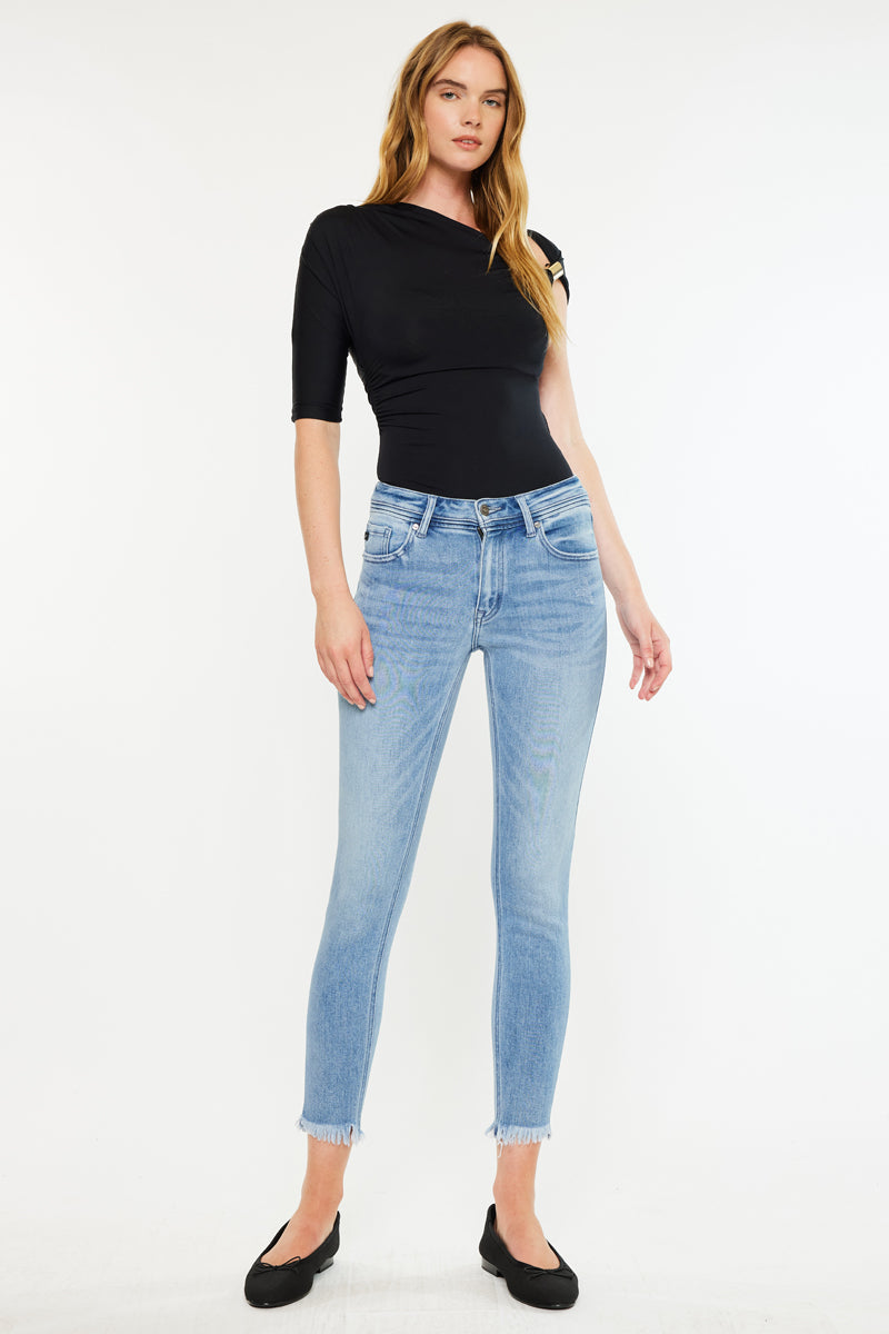 Silvanna Mid Rise Ankle Skinny Jeans - Official Kancan USA