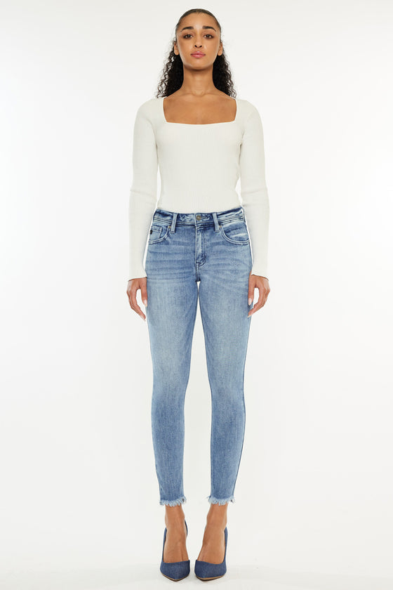 Silvanna Mid Rise Ankle Skinny Jeans - Official Kancan USA