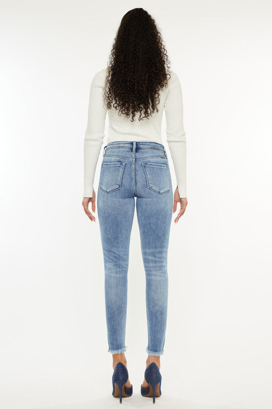 Silvanna Mid Rise Ankle Skinny Jeans - Official Kancan USA