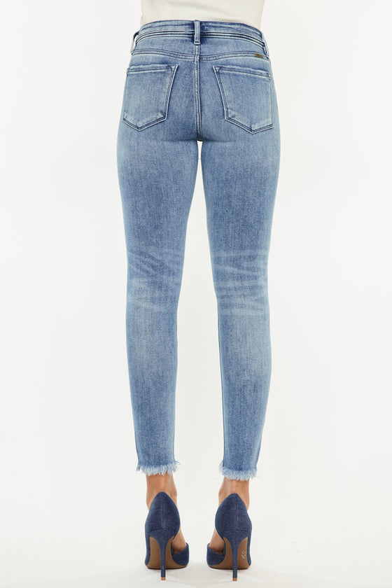 Silvanna Mid Rise Ankle Skinny Jeans - Official Kancan USA