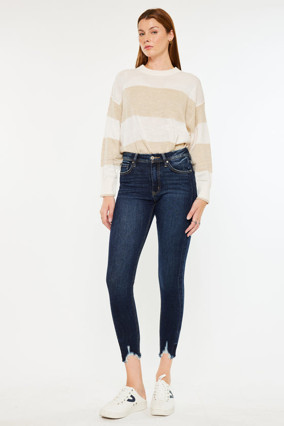 Aspen High Rise Ankle Skinny Jeans - Official Kancan USA