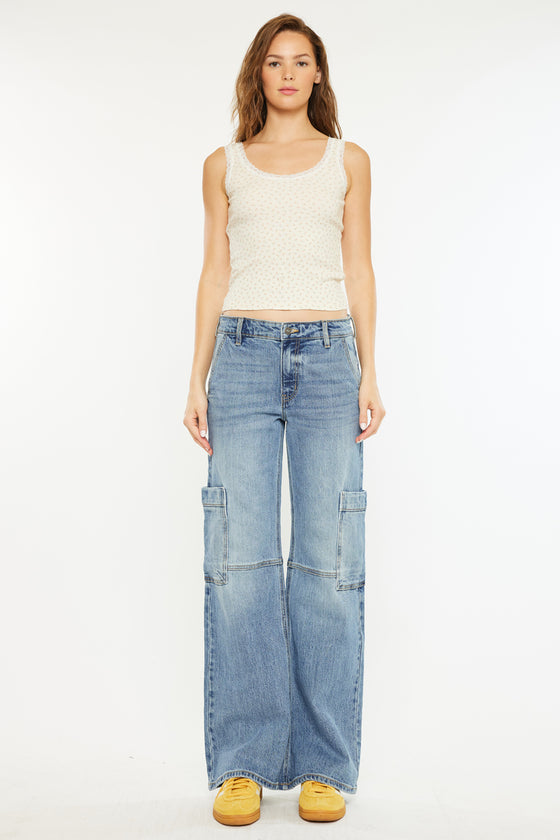 Priority Low Rise X-Cargo Leg Jeans - Official Kancan USA