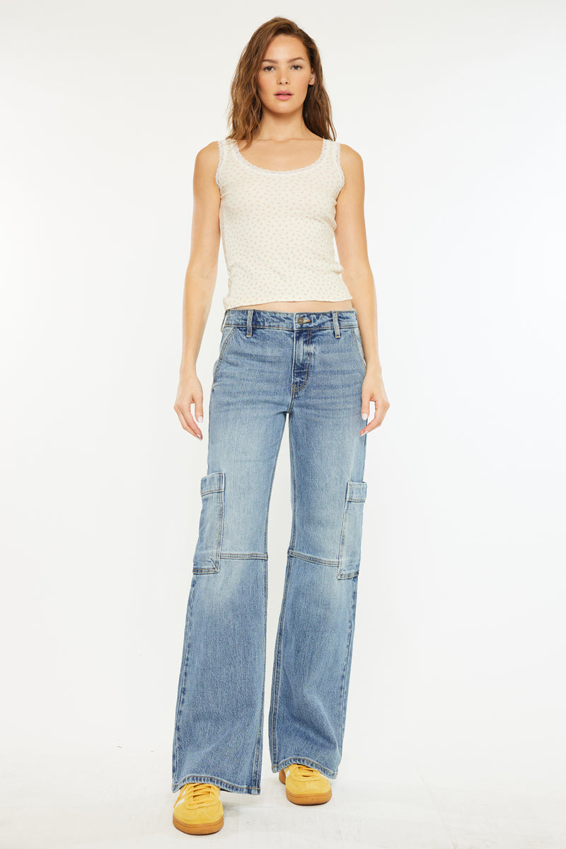 Priority Low Rise X-Cargo Leg Jeans - Official Kancan USA