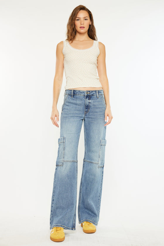Priority Low Rise X-Cargo Leg Jeans - Official Kancan USA