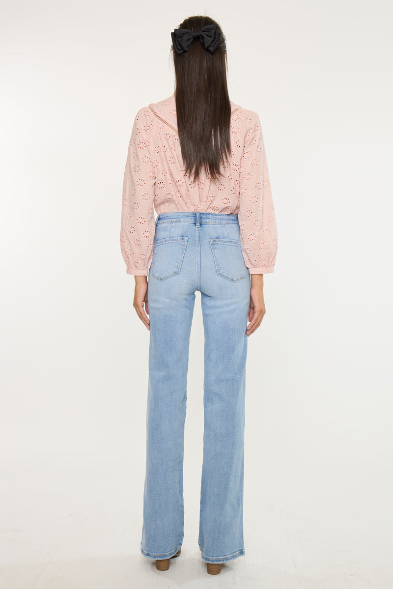 Jeanette Ultra High Rise Flare Jeans – Sculpt & Elongate – Kancan USA