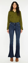 Graciela High Rise Peplum Flare Jeans - Official Kancan USA