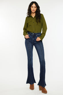  Graciela High Rise Peplum Flare Jeans - Official Kancan USA