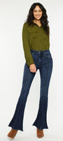Graciela High Rise Peplum Flare Jeans - Official Kancan USA