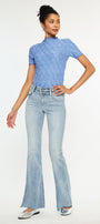 Selena Mid Rise Double Waist Band Flare - Official Kancan USA