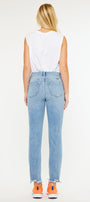 Clover High Rise Slim Straight Fit Leg Jeans - Official Kancan USA