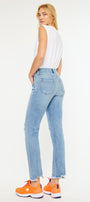 Clover High Rise Slim Straight Fit Leg Jeans - Official Kancan USA