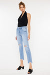 Clover High Rise Slim Straight Jeans - Official Kancan USA