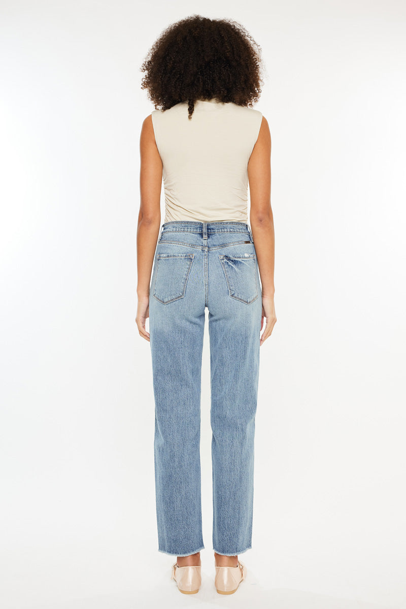 Georgiana Ultra High Rise 90's Boyfriend Fit Jeans - Official Kancan USA