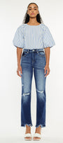 Peach High Rise Slim Straight - Official Kancan USA
