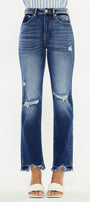 Peach High Rise Slim Straight - Official Kancan USA