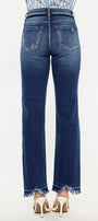 Peach High Rise Slim Straight - Official Kancan USA