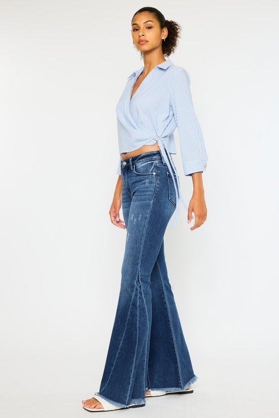 Cleo Mid Rise Flare Jeans - Official Kancan USA