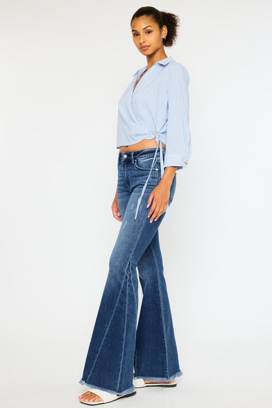 Cleo Mid Rise Flare Jeans - Official Kancan USA