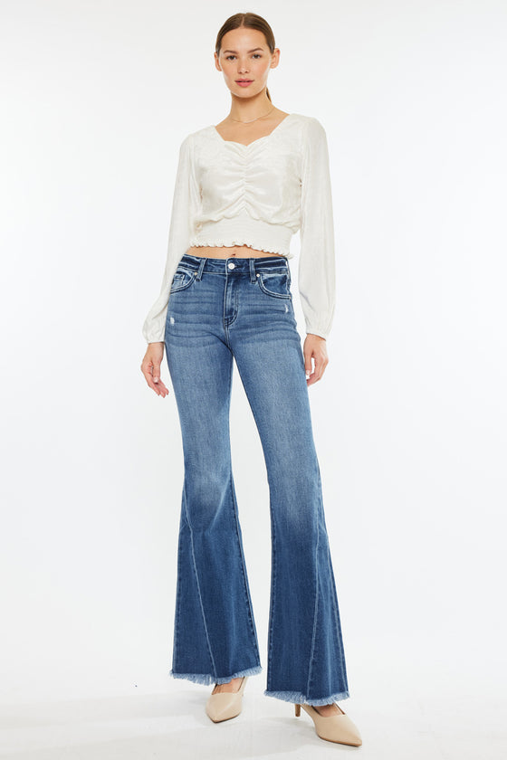 Cleo Mid Rise Flare Jeans - Official Kancan USA