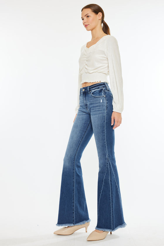 Cleo Mid Rise Flare Jeans - Official Kancan USA