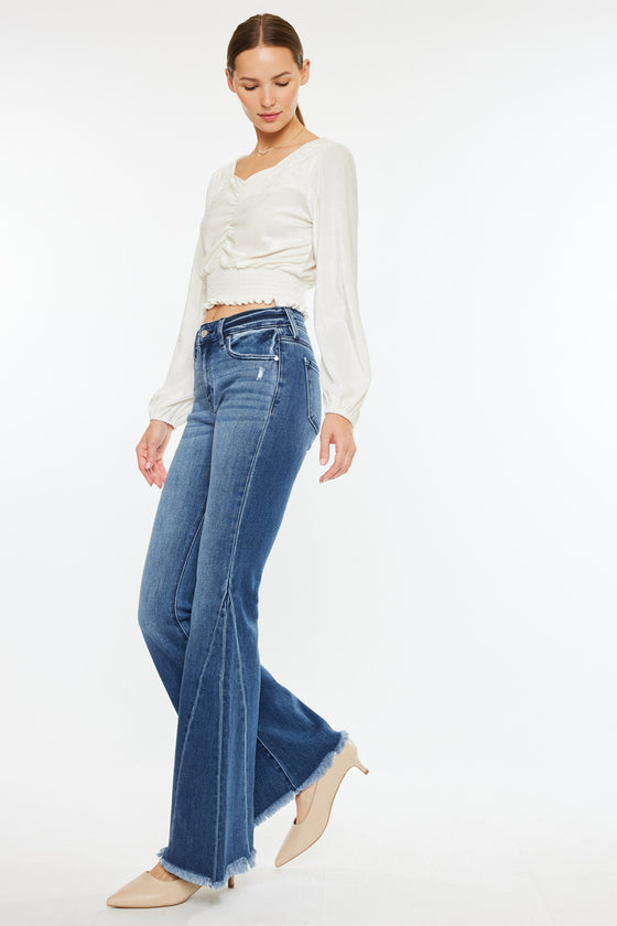 Cleo Mid Rise Flare Jeans - Official Kancan USA