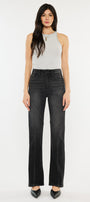 Berry High Rise Slit Straight Leg Jeans - Official Kancan USA