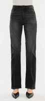 Berry High Rise Slit Straight Leg Jeans - Official Kancan USA