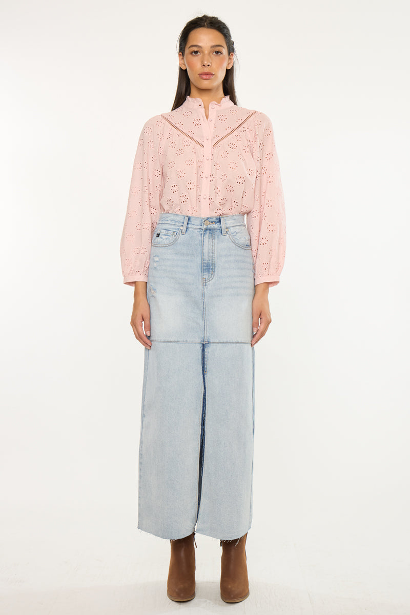 Babe Maxi Denim Skirt