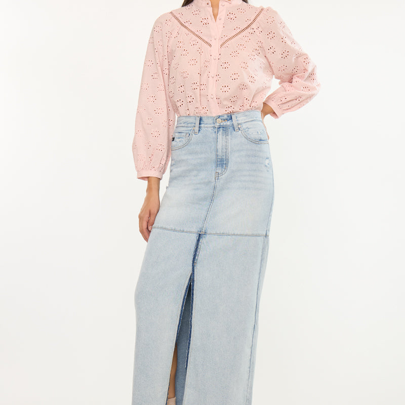 Babe Maxi Denim Skirt