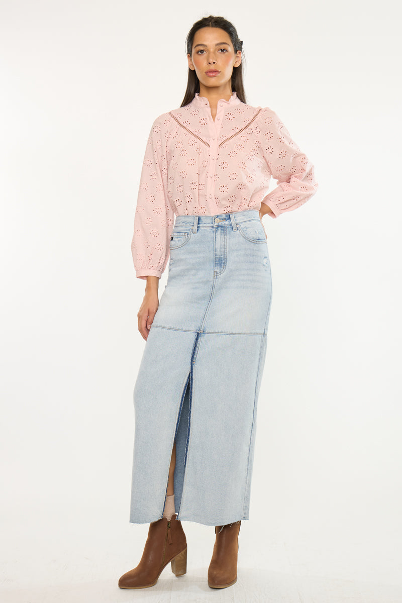 Babe Maxi Denim Skirt