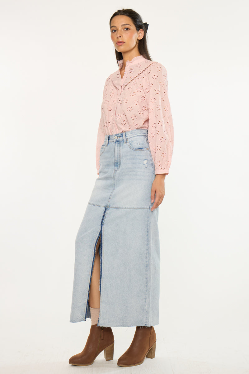 Babe Maxi Denim Skirt