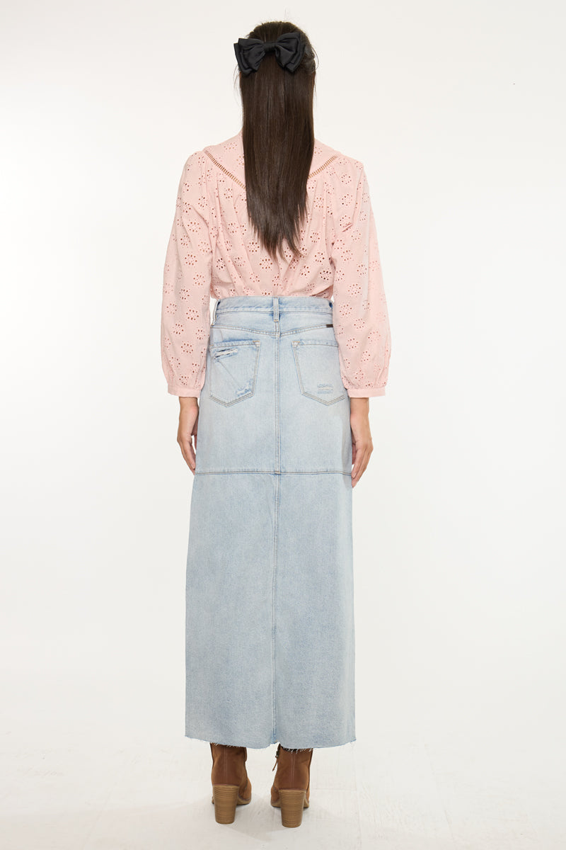 Babe Maxi Denim Skirt