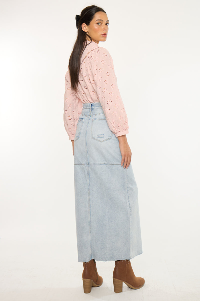 Babe Maxi Denim Skirt