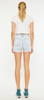 Kyan High Rise Stripe Denim Shorts - Official Kancan USA