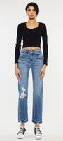 Morgana High Rise Slim Straight Jeans - Official Kancan USA