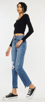 Morgana High Rise Slim Straight Jeans - Official Kancan USA