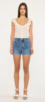 Floral Ultra High Rise Shorts - Official Kancan USA